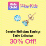 14k for Kids Birthstone Earrings Are a Great Gift For Christmas