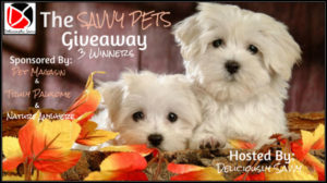 Enter The Savvy Pets Giveaway (3 Winners) Picked After November 22