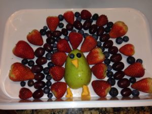 Thanksgiving Turkey Fruit and Veggie Trays