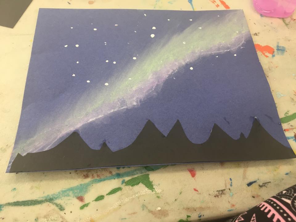 Fun At Creative Arts In Enid For the Starry Night Class For Kids